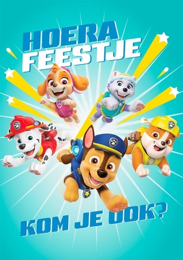 [1466588] Carte d'invitation Hallmark Paw Patrol lot 6 pièces