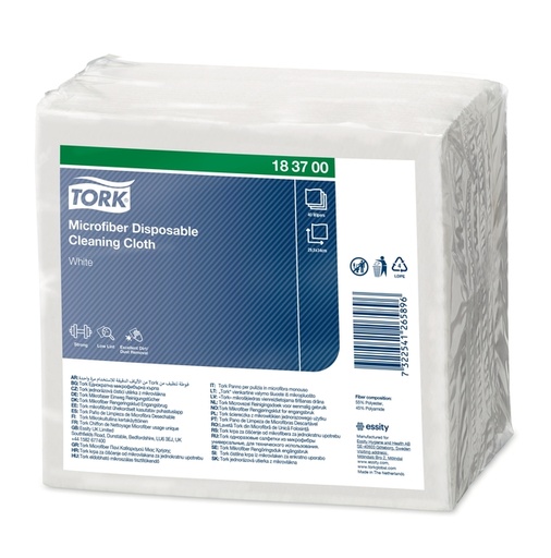 [1466604] Microvezeldoek Tork Premium disposable 40 vel wit 183700