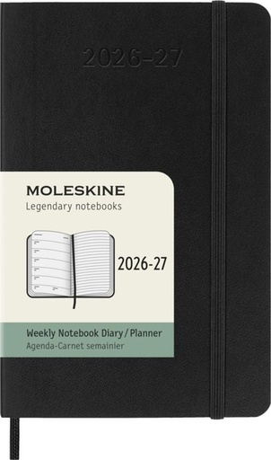 [1466008] Agenda 2027 Moleskine 18M Planner Weekly 7dagen/1pagina pocket sc black