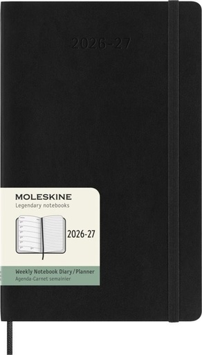 [1466042] Agenda 2027 Moleskine 18 mois Planner Weekly 7 jours/1 page Large CS black