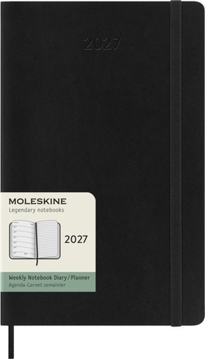 [1466050] Agenda 2027 Moleskine 12M Planner Weekly 7dagen/1pagina large sc black