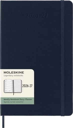 [1466055] Agenda 2027 Moleskine 18M Planner Weekly 7dagen/1pagina large hc sapphire blue