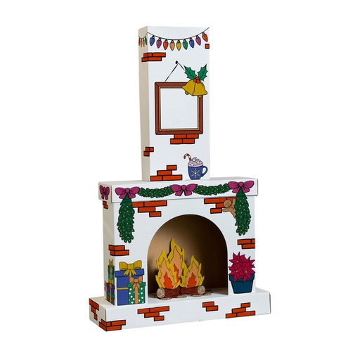 [1466325] Cheminée en carton XL Bankers Box Play à colorier