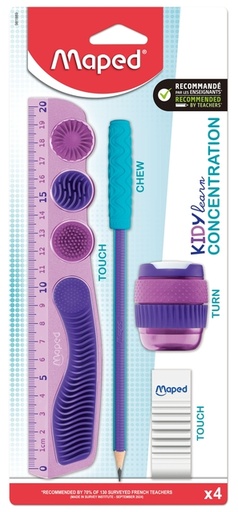 [1466920] Set dessin Maped Kidy Learn Concentration à 5 pièces violet