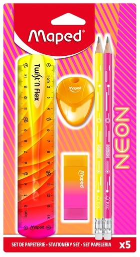 [1466921] Set dessin Maped Neon à 5 pièces assorti