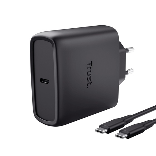 [1467001] Chargeur Trust Maxo 65W USB-C GaN noir