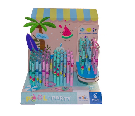 [1467115] Roller PILOT FriXion Pool Party Medium assorti display 48 pièces