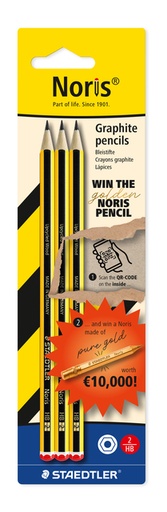 [1467199] Potlood Staedtler Noris 3xHB find the golden Noris