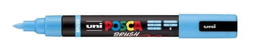 [1467217] Paintmarker Uni POSCA PC-5BR brushpunt medium lichtblauw
