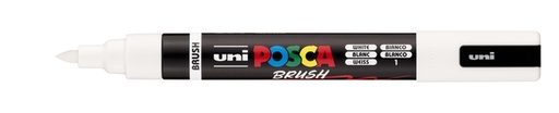 [1467223] Marqueur peinture Uni POSCA PC-5BR pointe pinceau Medium blanc