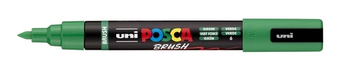[1467224] Marqueur peinture Uni POSCA PC-5BR pointe pinceau Medium vert foncé