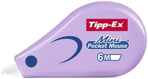 [1467234] Correctietape Tipp-Ex mini pocket mouse 5mmx5m pastel assorti