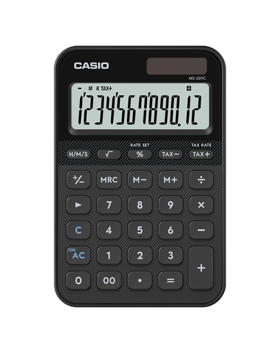 [1467462] Rekenmachine Casio MS-20YC-BK zwart