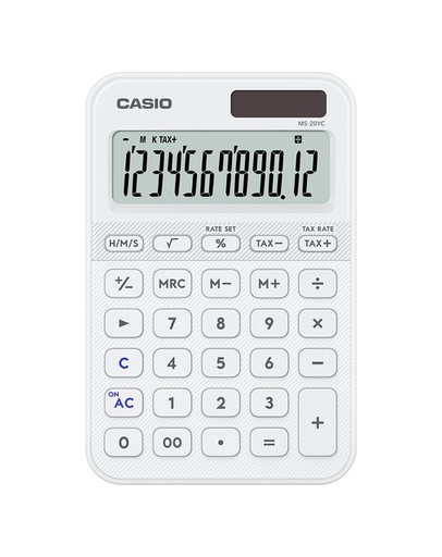 [1467465] Calculatrice Casio MS-20YC-WE blanc