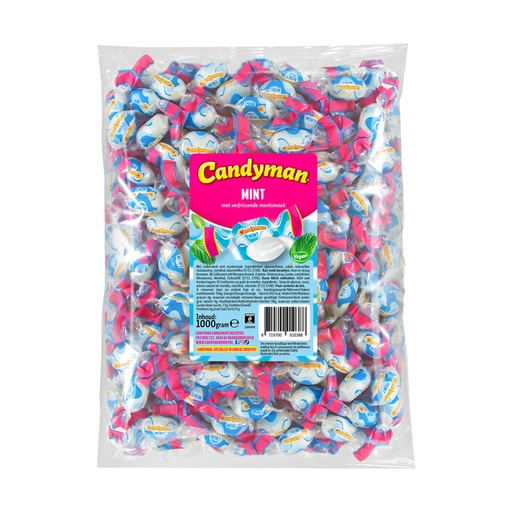 [1467474] Bonbons acidulés Candyman goût menthe sachet 1kg