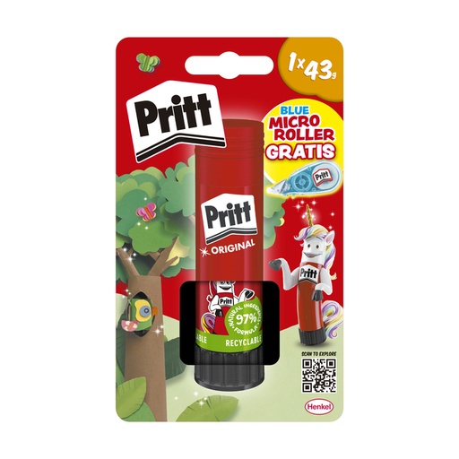 [1467499] Lijmstift Pritt Stick 43 gram plus gratis correctieroller