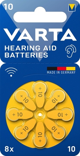 [1467597] Batterij VARTA hoortoestel 8x 10