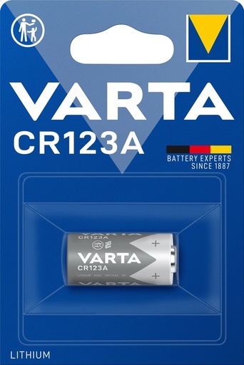 [1467604] Batterij VARTA Cylindrical 1x CR123A lithium