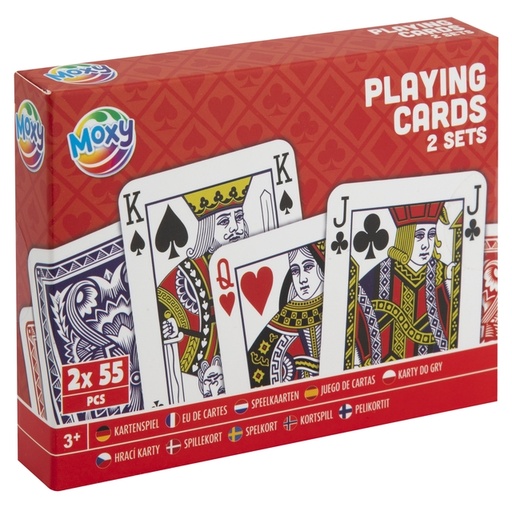 [1467626] Jeu de cartes Moxy lot 2 boîtes de 55 cartes