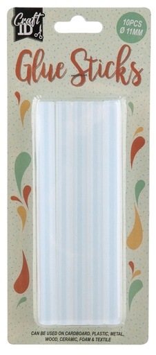 [1467630] Bâton de colle Craft ID 15x1,1cm 10 pièces transparant