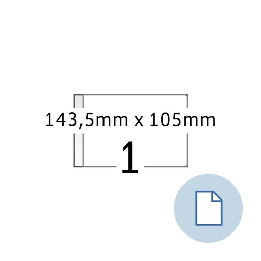 [1467702] Etiket HERMA 8492 A6 EXPR 2.000 143.5x105mm wit 2000 stuks