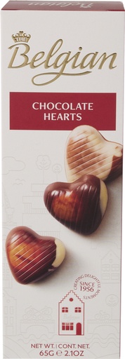 [1467859] Chocolat The Belgian coeurs 65g