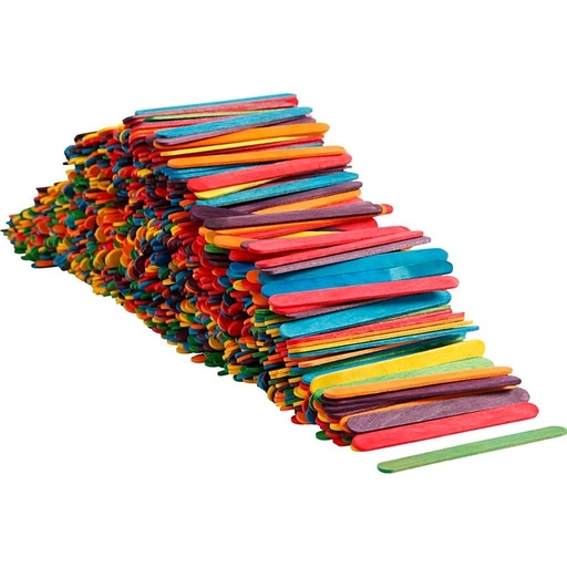 [1467908] Constructiehoutjes Creativ Company hout set à 1000 stuks assorti