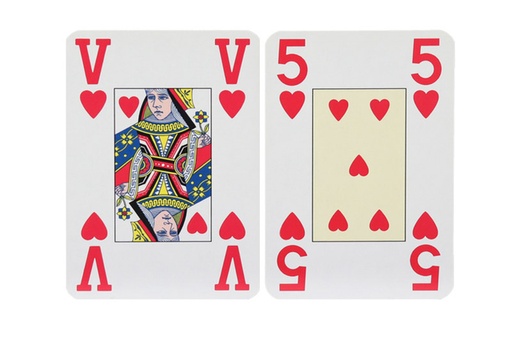 [1468017] Jeu de cartes Sensework Jumbo 2 pièces