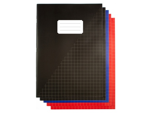 [1468057] Cahier Kangaro A4 carreau 10mm 160 pages 60g assorti lot 5 pièces