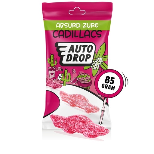 [1438937] Autodrop zure Cadillacs zak 85 gram