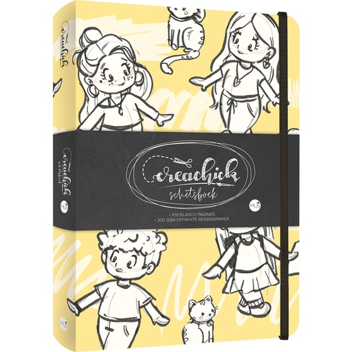 [1465935] Carnet de croquis CreaChick Yellow