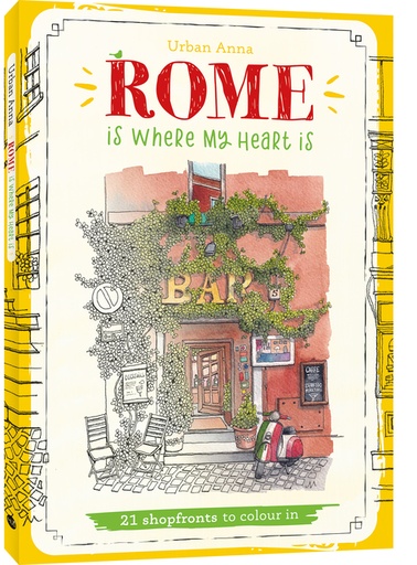 [1465938] Livre de coloriage Urban Anna Rome is where my heart is