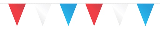 [1468582] Vlaggenlijn PE rood wit blauw 10 meter