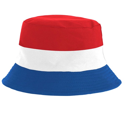 [1468589] Feesthoed rood wit blauw en oranje