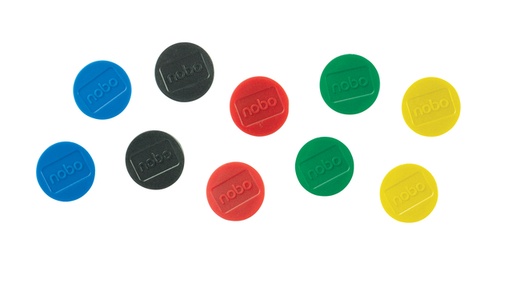 [1468599] Aimant Nobo 32mm assorti 10 pièces