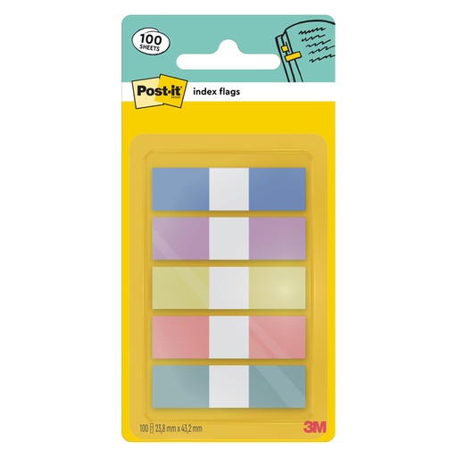 [1468612] Indextabs Post-it 683-5PASTEL 11,9x43,2mm small 100 tabs