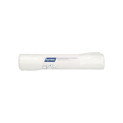 [1468737] Afvalzak Hynex 45x50cm HDPE recycled T15 20L transparant rol à 50 stuks