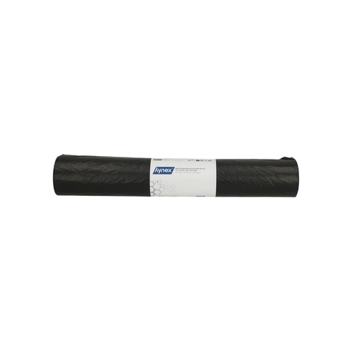 [1468739] Afvalzak Hynex 70x110cm HDPE recycled T25 120L zwart rol à 25 stuks