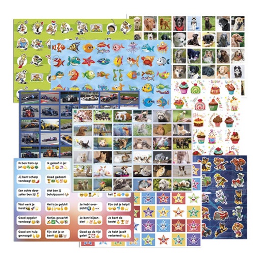 [1469448] Belongingsstickermix De Stulp assorti