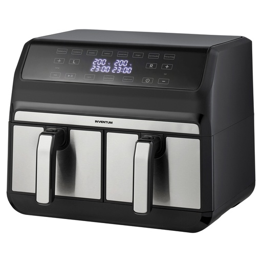 [1469473] Airfryer Inventum 2x 4 liter 1700 watt noir/inox