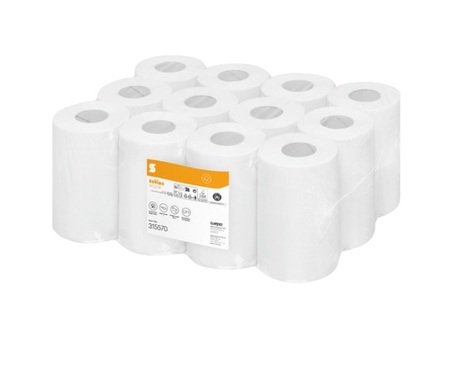 [1466386] Poetspapier Satino CF1 HiCycle 1-laags 120m 12x340 vel wit 315570