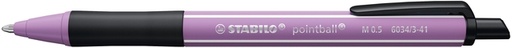 [1469656] Balpen STABILO pointball Wildflower medium grijsviolet