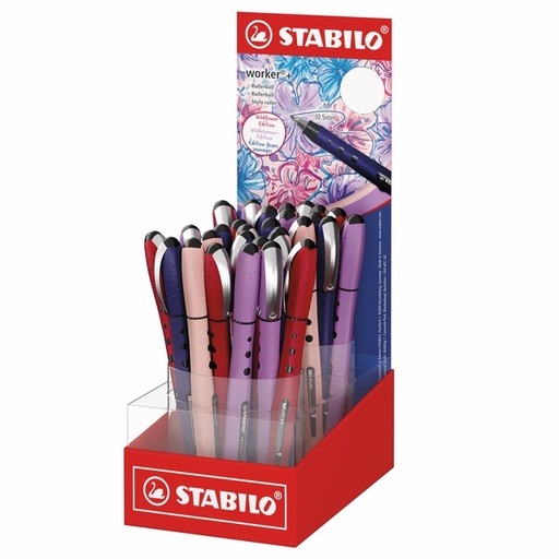 [1469664] Roller STABILO Worker+ Wildflower Medium assorti