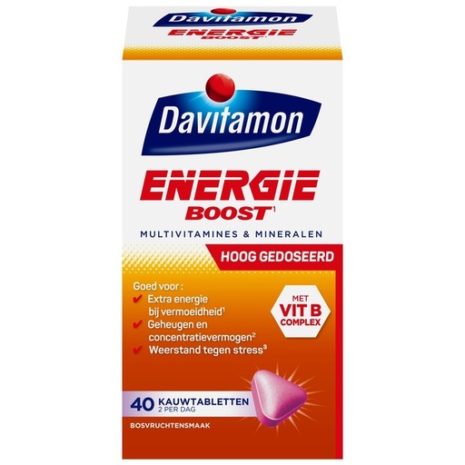 [1469574] Multi-vitamine Davitamon Energie kauwtablet bosvruchten 40 stuks