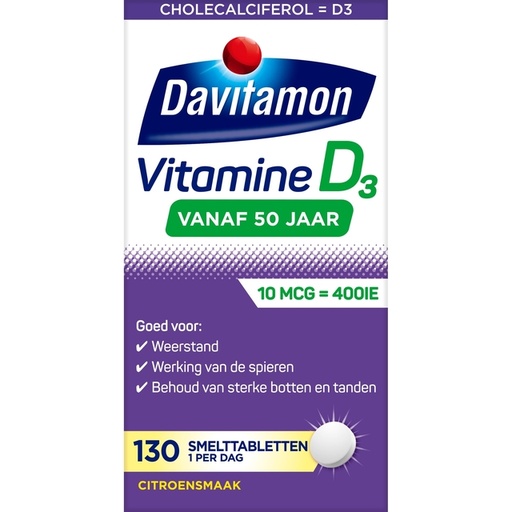 [1469603] Vitamine D50+ Davitamon 130 comprimés à dissoudre