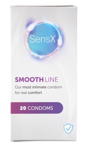[1469610] Préservatif SensX Smooth Line 20 pièces