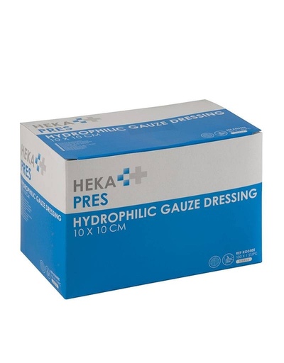 [1469644] Compresse gaze hydrophile Heka Pres 10x10 stérile