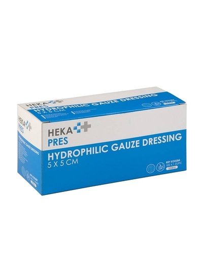 [1469646] Compresse gaze hydrophile Heka Pres 5x5 stérile