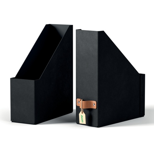 [1465906] Tijdschriftencassette Leitz Puro set van 2 zwart