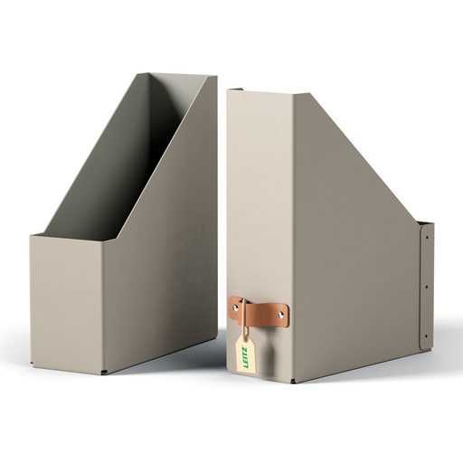 [1465908] Tijdschriftencassette Leitz Puro set van 2 beige